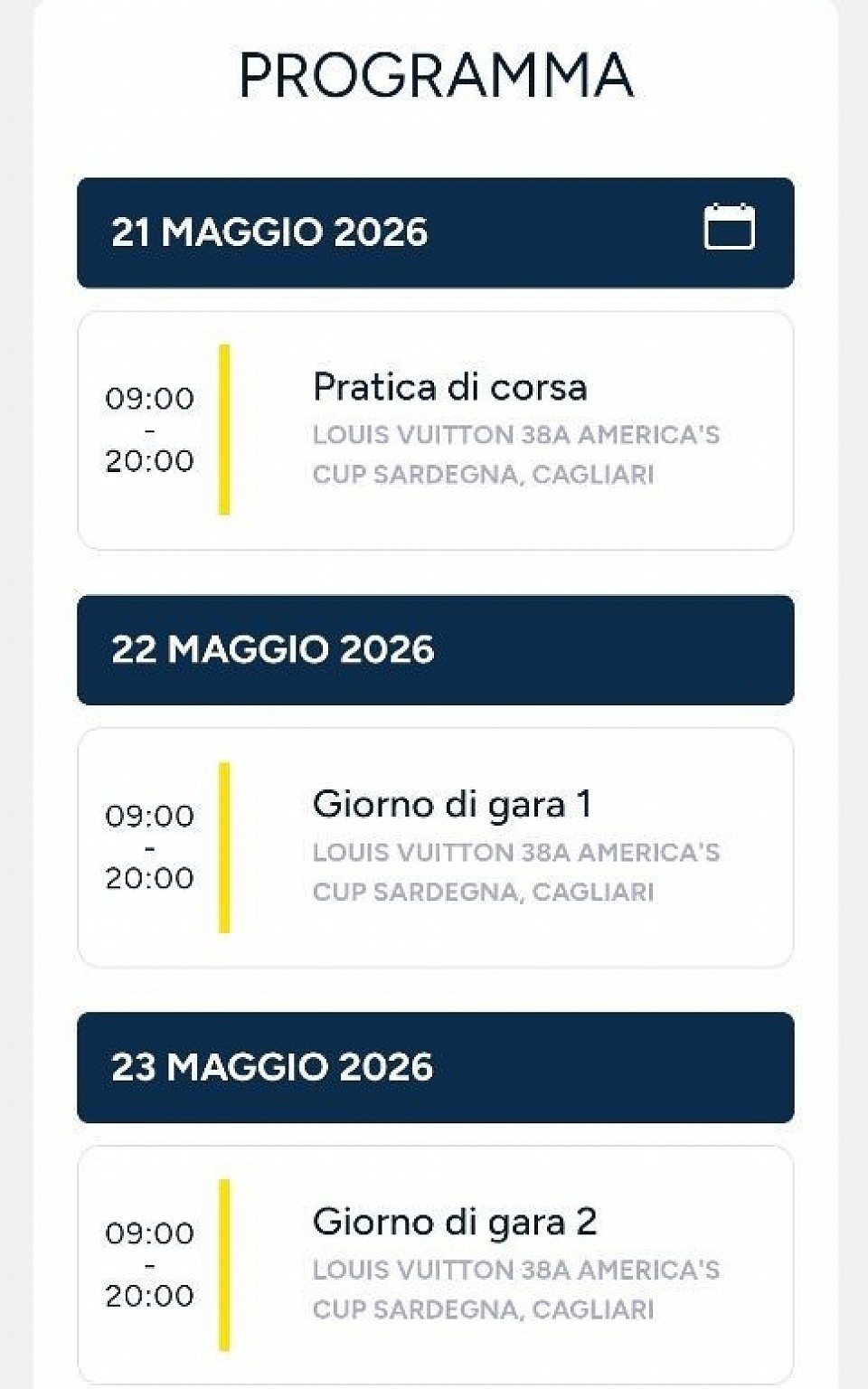Calendario